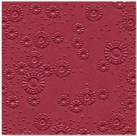 Cocktail servetten 25x25cm - Uni bordeaux - 16 stuks